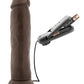 Blush Throb Vibrating Dildo | 9.5" Big Dildo | Chocolate Suction Cup Dildo Blush Novelties