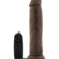 Blush Throb Vibrating Dildo | 9.5" Big Dildo | Chocolate Suction Cup Dildo Blush Novelties