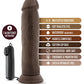 Blush Throb Vibrating Dildo | 9.5" Big Dildo | Chocolate Suction Cup Dildo Blush Novelties