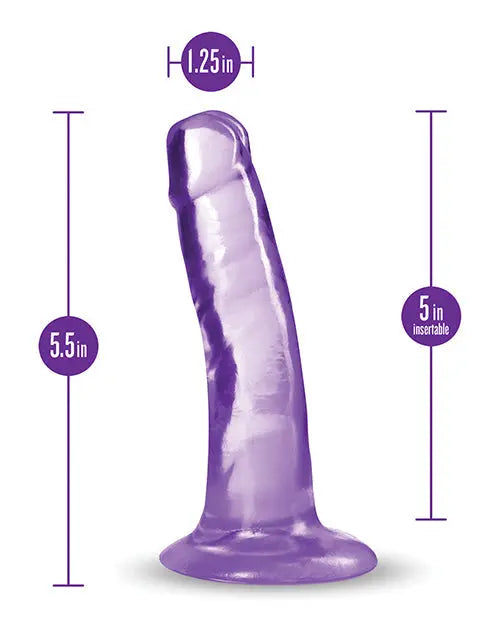 Blush B Yours Plus Large Dildo | 5" Big Dildo | Purple Suction Cup Dildo | Best Dildo Blush Novelties
