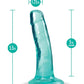 Blush B Yours Plus Large Dildo | 5" Big Dildo | Teal Suction Cup Dildo | Best Dildo Blush Novelties