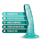 Blush B Yours Plus Large Dildo | 5" Big Dildo | Teal Suction Cup Dildo | Best Dildo Blush Novelties