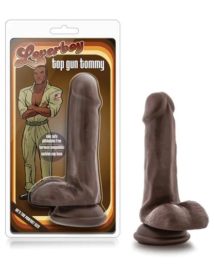 Blush Large Dildo | Top Gun 6" Big Black Dildo | Chocolate Suction Cup Dildo | Best Dildo Blush Novelties