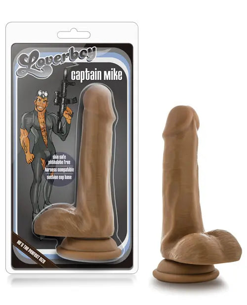 Blush Captain Mike Large Dildo | 6" Big Dildo | Mocha Suction Cup Dildo | Best Dildo Blush Novelties