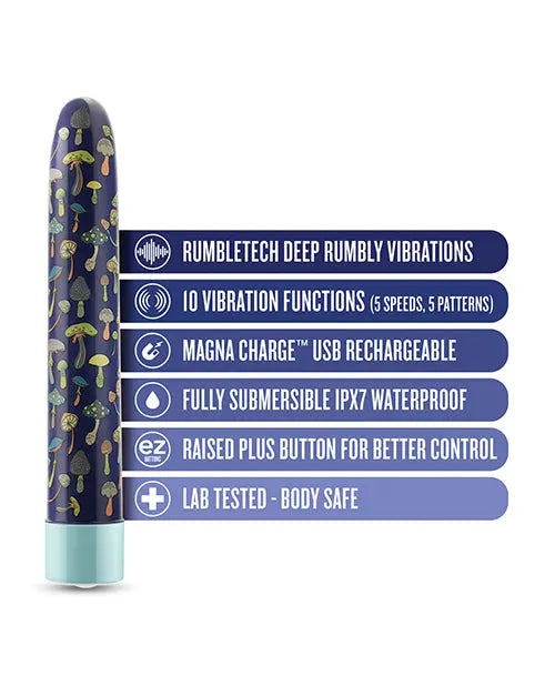 Blush Limited Addiction Dreamscape 7" Rechargeable Vibe - Blue Blush Novelties