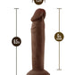 Blush Realistic Dildo | 6" Big Black Dildo | Posable Chocolate Suction Cup Dildo Blush Novelties