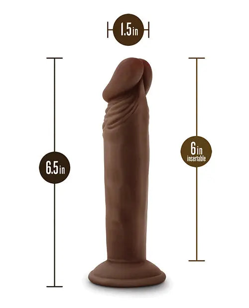 Blush Realistic Dildo | 6" Big Black Dildo | Posable Chocolate Suction Cup Dildo Blush Novelties