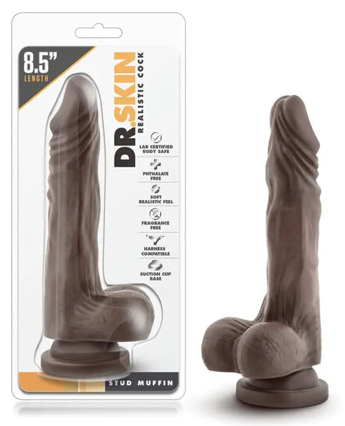 Blush Large Dildo | Stud Muffin Big Black Dildo | Chocolate Suction Cup Dildo | Best Dildo Blush Novelties