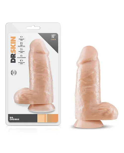 Blush Dr Skin Realistic Dildo | Chubbs Thick Dildo | Flesh Suction Cup Dildo Blush Novelties