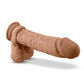 Blush Silicone Dildo | Large Dildo | 9" Big Dildo with Balls Mocha Suction Cup Dildo | Best Dildo Blush Novelties