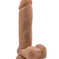 Blush Silicone Dildo | Large Dildo | 9" Big Dildo with Balls Mocha Suction Cup Dildo | Best Dildo Blush Novelties