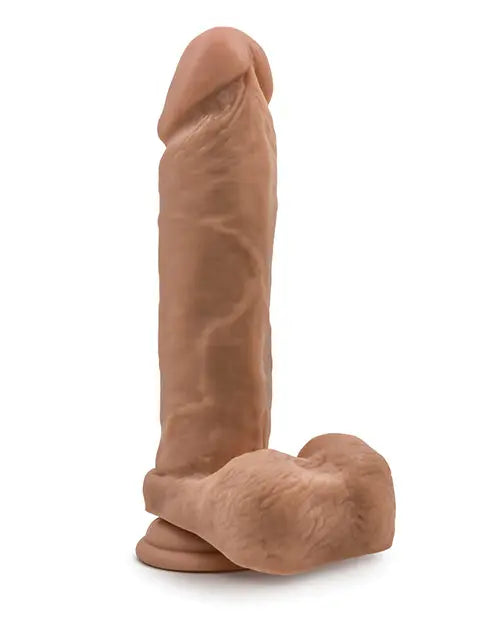 Blush Silicone Dildo | Large Dildo | 9" Big Dildo with Balls Mocha Suction Cup Dildo | Best Dildo Blush Novelties