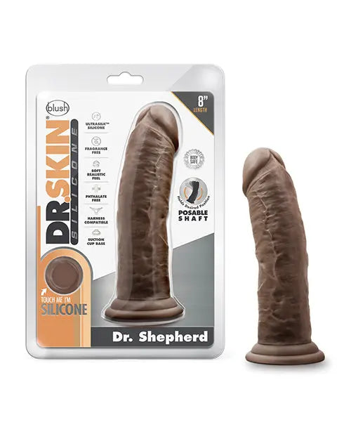 Blush Silicone Dildo | Large Dildo | 8" Big Dildo | Chocolate Suction Cup Dildo | Best Dildo Blush Novelties