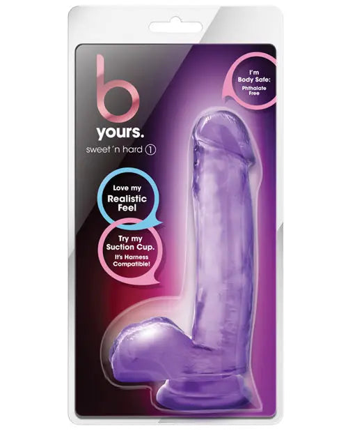 Blush B Yours Realistic Dildo | Sweet Hard Big Dildo | Purple Suction Cup Dildo Blush Novelties