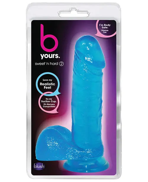 Blush Realistic Dildo | Sweet n Hard Big Dildo | Blue Suction Cup Dildo Blush Novelties