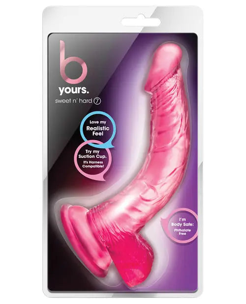 Blush B Yours Large Dildo | Sweet n Hard Big Dildo | Pink Suction Cup Dildo | Best Dildo Blush Novelties