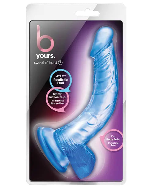 Blush B Yours Large Dildo | Sweet n Hard Big Dildo | Blue Suction Cup Dildo | Best Dildo Blush Novelties