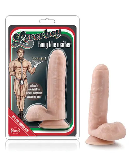 Blush Large Dildo | Tony the Waiter Big Dildo | Flesh Suction Cup Dildo | Best Dildo Blush Novelties