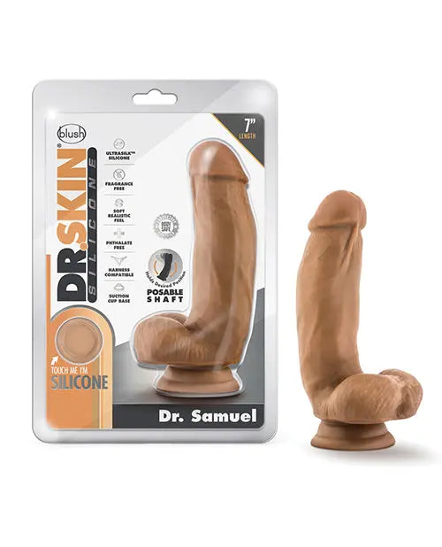 Blush Silicone Dildo | Large Dildo | 7" Big with Balls | Mocha Suction Cup Dildo | Best Dildo Blush Novelties