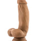 Blush Silicone Dildo | Large Dildo | 7" Big with Balls | Mocha Suction Cup Dildo | Best Dildo Blush Novelties