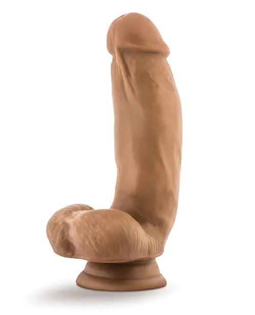 Blush Silicone Dildo | Large Dildo | 7" Big with Balls | Mocha Suction Cup Dildo | Best Dildo Blush Novelties
