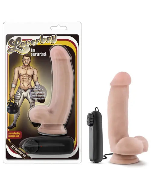 Blush Quarterback Large Dildo | 7" Vibrating Dildo | Suction Cup Dildo | Best Dildo Blush Novelties