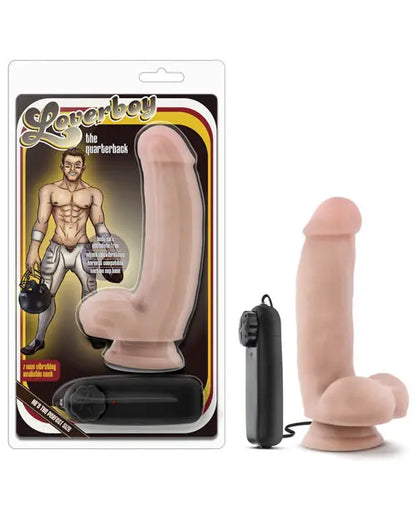 Blush Quarterback Large Dildo | 7" Vibrating Dildo | Suction Cup Dildo | Best Dildo Blush Novelties