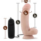 Blush Quarterback Large Dildo | 7" Vibrating Dildo | Suction Cup Dildo | Best Dildo Blush Novelties