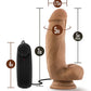 Blush Coverboy 7" Big Dildo | MMA Fighter Vibrating Dildo | Mocha Realistic Dildo | Body-Safe Blush Novelties