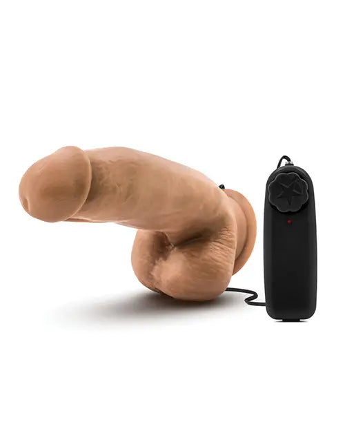 Blush Coverboy 7" Big Dildo | MMA Fighter Vibrating Dildo | Mocha Realistic Dildo | Body-Safe Blush Novelties