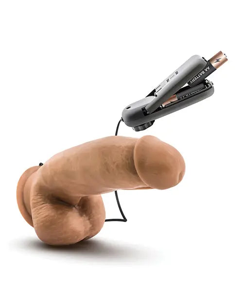 Blush Coverboy 7" Big Dildo | MMA Fighter Vibrating Dildo | Mocha Realistic Dildo | Body-Safe Blush Novelties