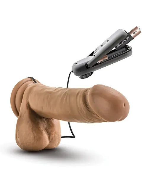 Blush Vibrating Dildo | Soccer Champ 8" Big Dildo | Mocha Suction Cup Dildo Blush Novelties