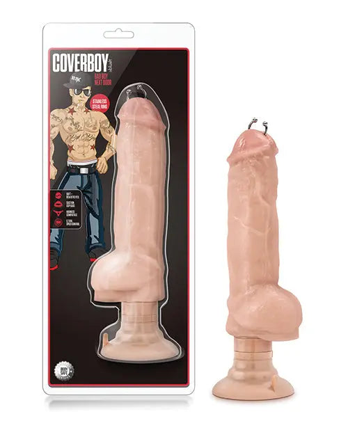 Blush Pierced Vibrating Dildo | Bad Boy Big Dildo | Beige Suction Cup Dildo Blush Novelties