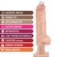 Blush Pierced Vibrating Dildo | Bad Boy Big Dildo | Beige Suction Cup Dildo Blush Novelties