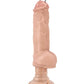 Blush Pierced Vibrating Dildo | Bad Boy Big Dildo | Beige Suction Cup Dildo Blush Novelties