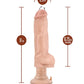 Blush Pierced Vibrating Dildo | Bad Boy Big Dildo | Beige Suction Cup Dildo Blush Novelties