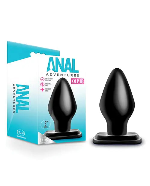 Blush Anal Adventures XXL Plug - Black Blush Novelties