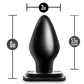 Blush Anal Adventures XXL Plug - Black Blush Novelties