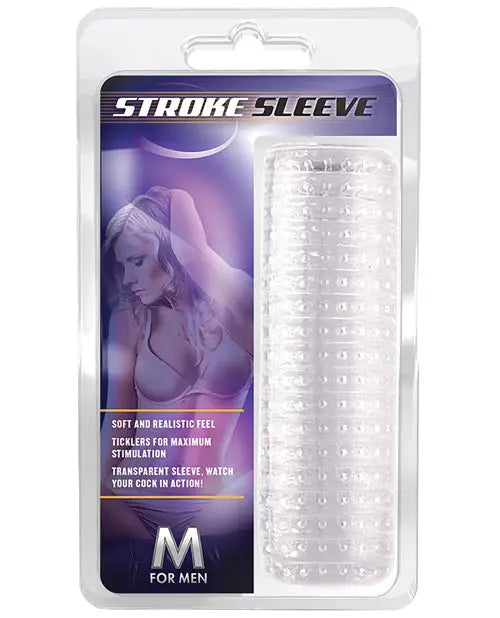 Blush M for Men Stroke Sleeve - Clear Blush Novelties