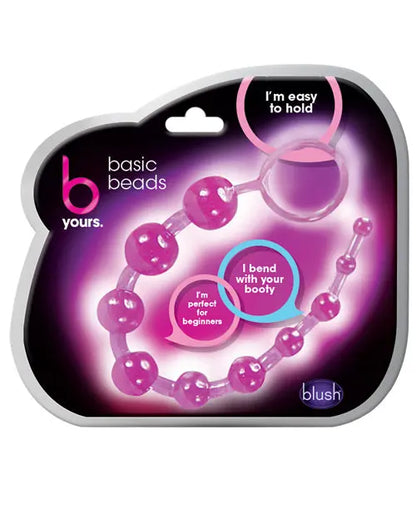 Blush B Yours Basic Anal Beads - Purple Blush Novelties