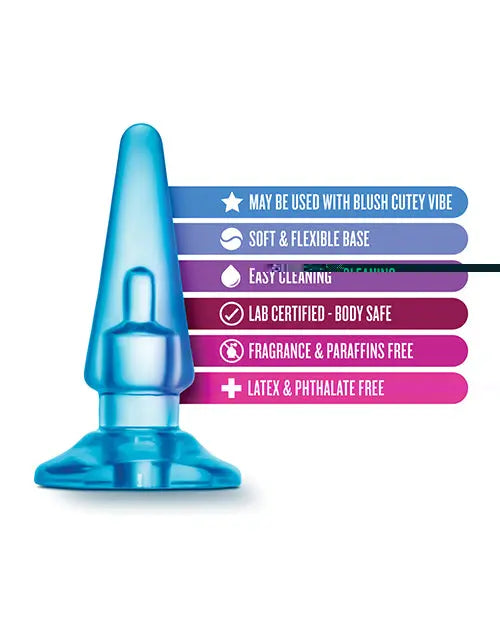 Blush B Yours Basic Anal Plug - Blue Blush Novelties
