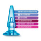 Blush B Yours Basic Anal Plug - Blue Blush Novelties