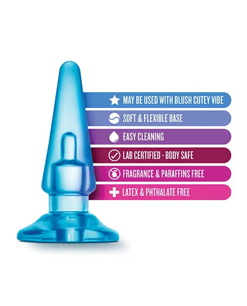 Blush B Yours Basic Anal Plug - Blue Blush Novelties