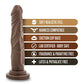 Blush Large Dildo | 7.5" Big Black Dildo | Chocolate Suction Cup Dildo | Best Dildo Blush Novelties