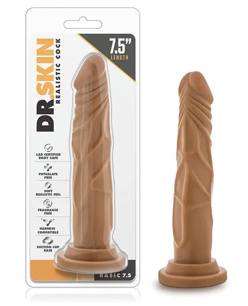 Blush Realistic Large Dildo | 7.5" Big Dildo | Mocha Suction Cup Dildo | Best Dildo Blush Novelties