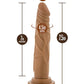 Blush Realistic Large Dildo | 7.5" Big Dildo | Mocha Suction Cup Dildo | Best Dildo Blush Novelties