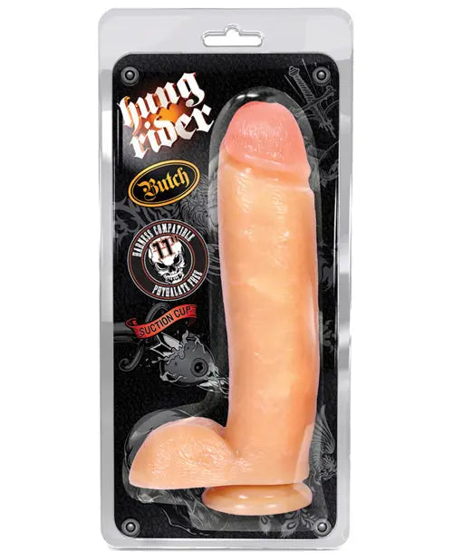 Blush Hung Rider Large Dildo | Butch 11" Big Dildo | Flesh Suction Cup Dildo | Best Dildo Blush Novelties