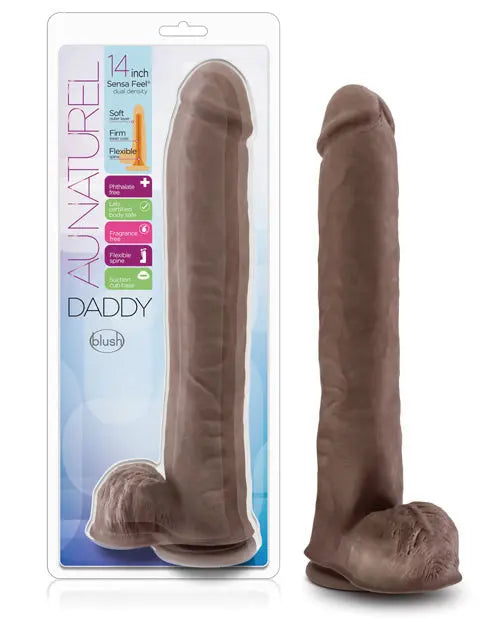 Daddy Giant Dildo | 14-Inch Suction Cup Dildo | Chocolate Big Dildo Blush Novelties