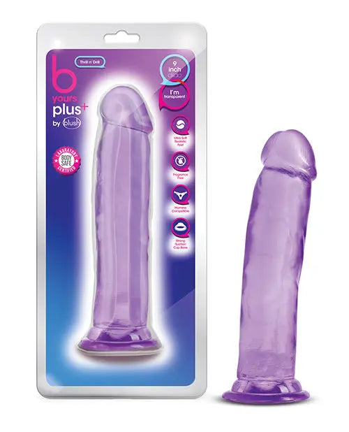 Blush Realistic Dildo | 9" Big Dildo | Thrill n Drill Purple Suction Cup Dildo Blush Novelties