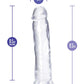 Blush Realistic Dildo | 9" Big Dildo | Thrill n Drill Clear Suction Cup Dildo Blush Novelties